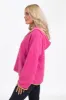My Go To Pink and Green Sherpa Quarter Zip Hooded Pullover FINAL SALE sold by Pink Lily