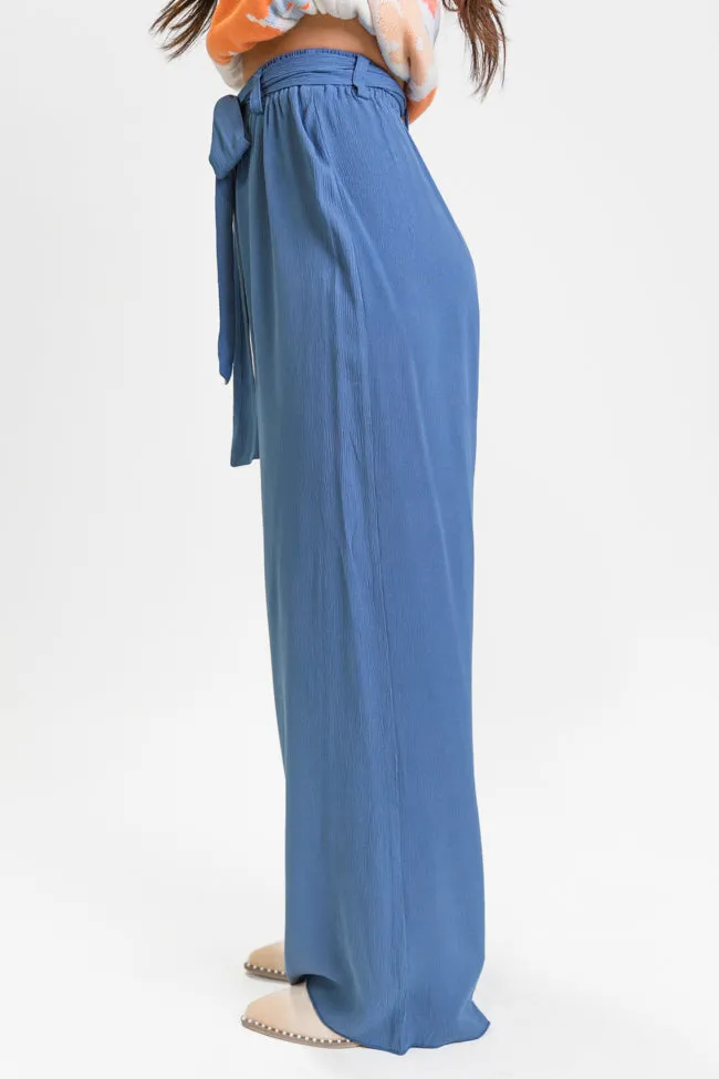 From My Heart Navy Waist Tie Belt Pants FINAL SALE sold by Pink Lily product image thumbnail 3