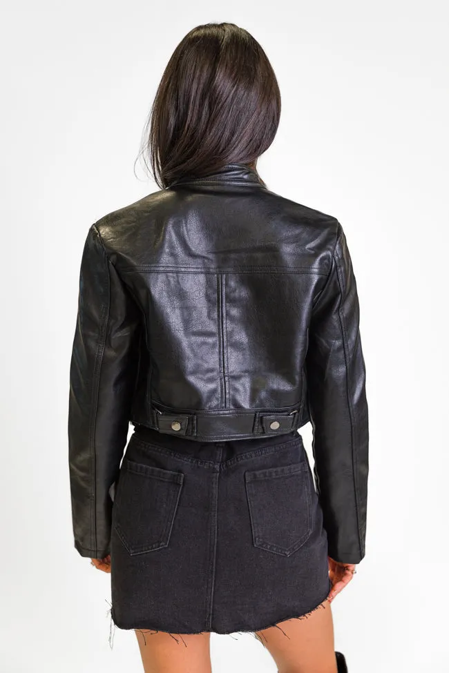 Easy Ride Black Leather Biker Jacket FINAL SALE sold by Pink Lily product image thumbnail 5