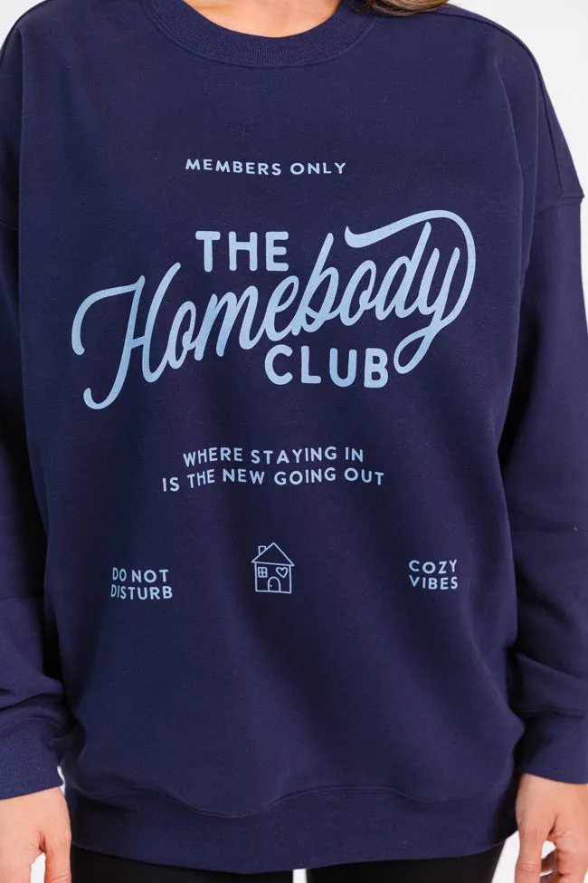 The Homebody Club Navy Graphic Sweatshirt FINAL SALE sold by Pink Lily product image thumbnail 2
