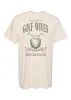 Golf Wives Cream Oversized Graphic Tee sold by Pink Lily