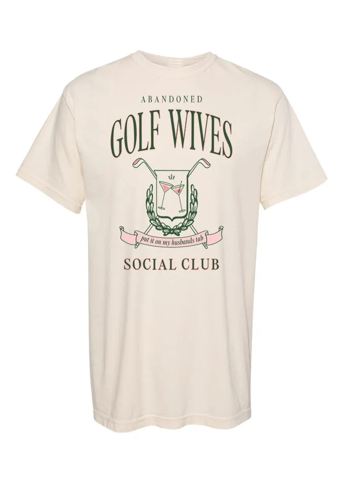 Golf Wives Cream Oversized Graphic Tee sold by Pink Lily product image thumbnail 4