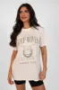 Golf Wives Cream Oversized Graphic Tee sold by Pink Lily