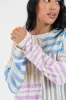 He Loves Me Taupe Multi Stripe Lightweight Sweater FINAL SALE sold by Pink Lily