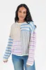 He Loves Me Taupe Multi Stripe Lightweight Sweater FINAL SALE sold by Pink Lily