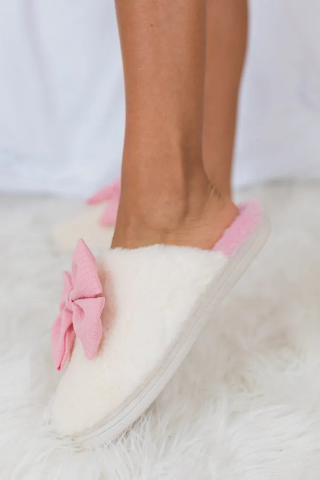 Pink Fur Bow Slippers sold by Pink Lily product image thumbnail 3