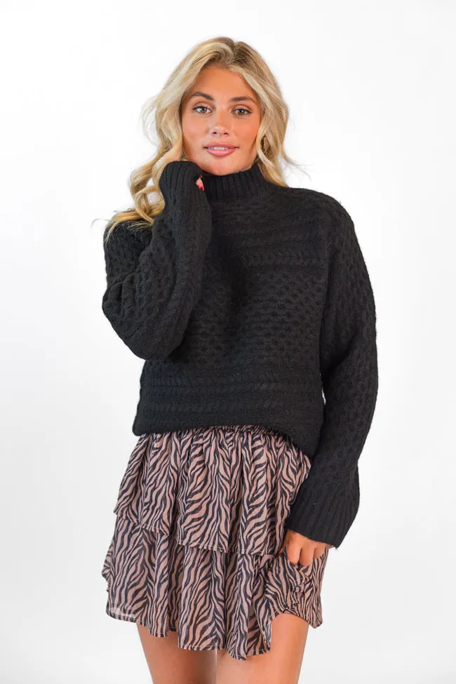 Breezy In Wild Over You Black and Tan Tiered Zebra Skort FINAL SALE sold by Pink Lily product image thumbnail 3