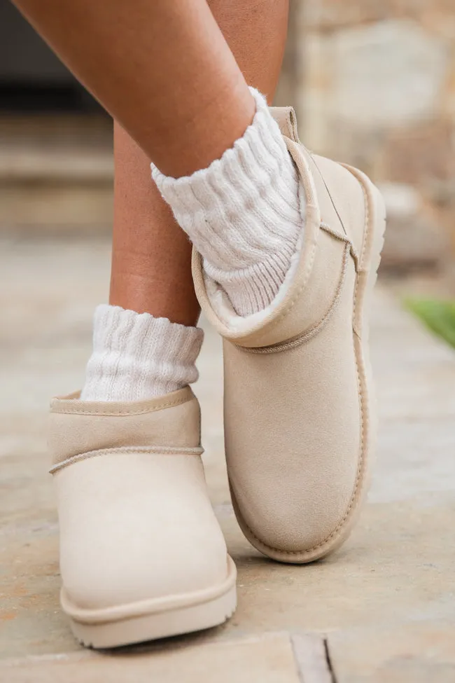 Georgia Light Beige Mini Boot sold by Pink Lily product image thumbnail 3