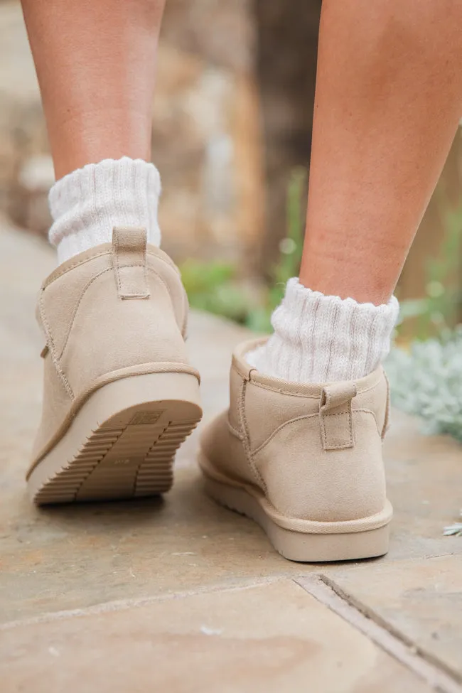 Georgia Light Beige Mini Boot sold by Pink Lily product image thumbnail 5