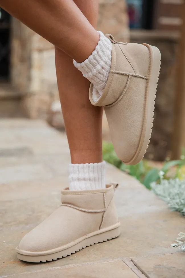 Georgia Light Beige Mini Boot sold by Pink Lily product image thumbnail 4