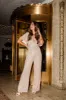 Martini Moments Champagne Sequin Jumpsuit Amber Massey X Pink Lily sold by Pink Lily