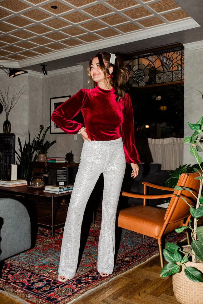 That Bow Though Open Back Velvet Mock Neck Bodysuit Amber Massey X Pink Lily sold by Pink Lily product image thumbnail 3