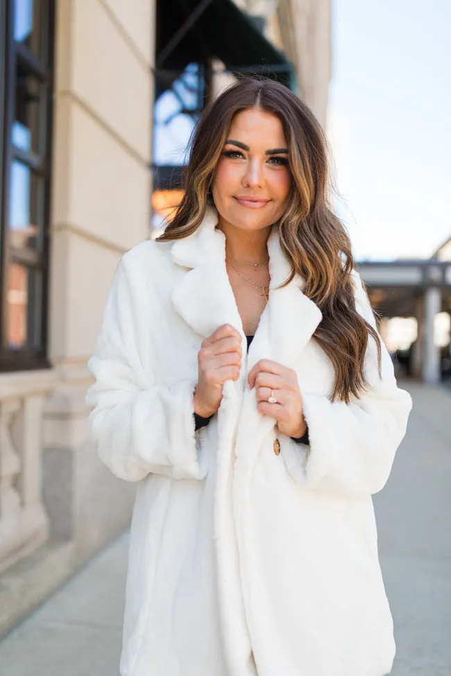 Wilmington Winters Ivory Fur Coat Amber Massey X Pink Lily sold by Pink Lily product image thumbnail 3