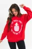 He Sees You When You're Drinking Red Oversized Graphic Sweatshirt sold by Pink Lily