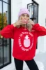 He Sees You When You're Drinking Red Oversized Graphic Sweatshirt sold by Pink Lily