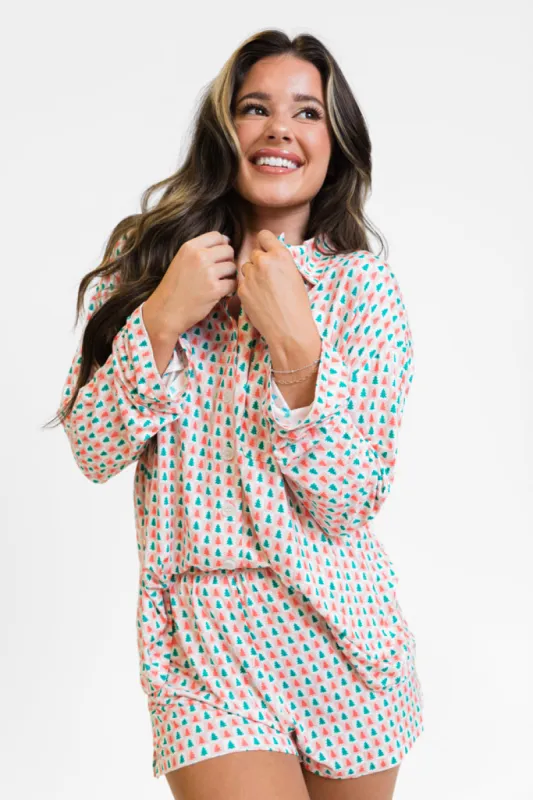 Sweet Dreams In Rockin' Around Bamboo Pajama Set FINAL SALE sold by Pink Lily