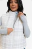 In A Bubble Beige Plaid Puffer Vest FINAL SALE sold by Pink Lily