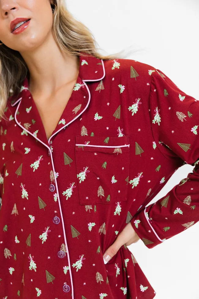 Under The Stars in Spruced Up Long Sleeve Bamboo Pajama Top FINAL SALE sold by Pink Lily product image thumbnail 3