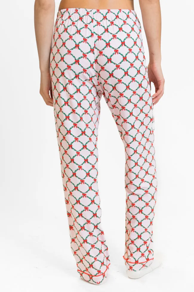Under The Stars in Ribbons and Garland Bamboo Pajama Pants FINAL SALE sold by Pink Lily product image thumbnail 4