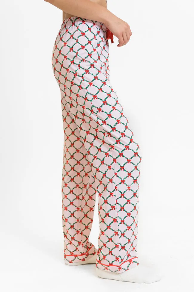 Under The Stars in Ribbons and Garland Bamboo Pajama Pants FINAL SALE sold by Pink Lily product image thumbnail 3