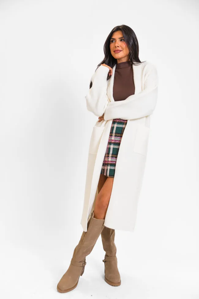 Go Where You Choose Ivory Long Cardigan FINAL SALE sold by Pink Lily