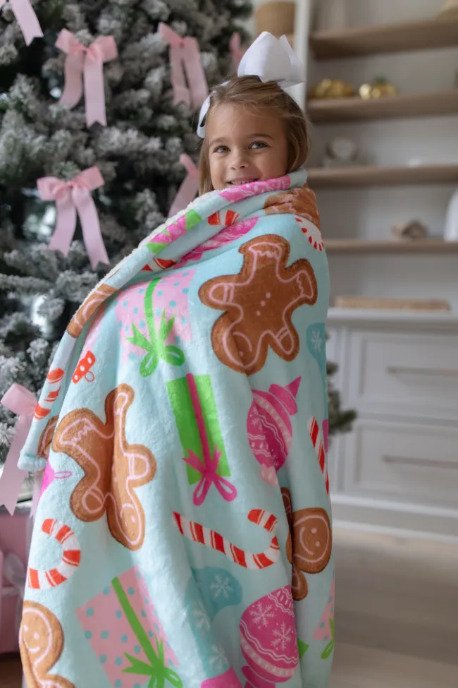 Bundled Up In Christmas Cheer Sherpa Blanket SALE sold by Pink Lily