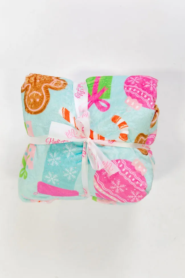 Bundled Up In Christmas Cheer Sherpa Blanket SALE sold by Pink Lily product image thumbnail 2
