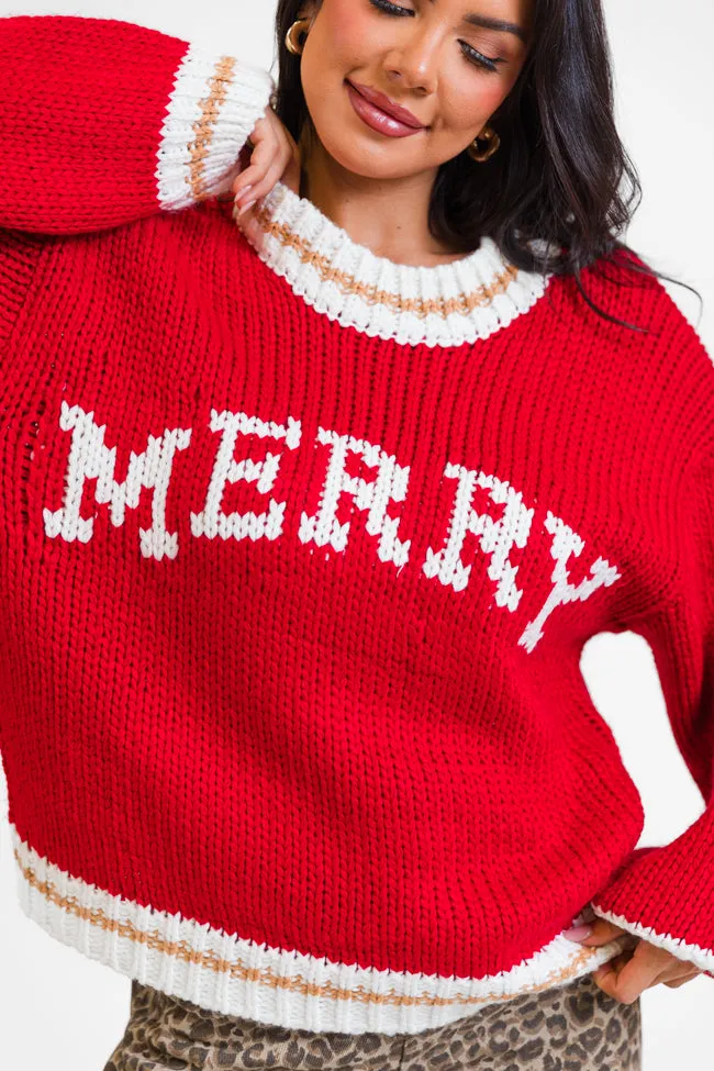 Merry and Bright Red Sweater sold by Pink Lily product image thumbnail 2