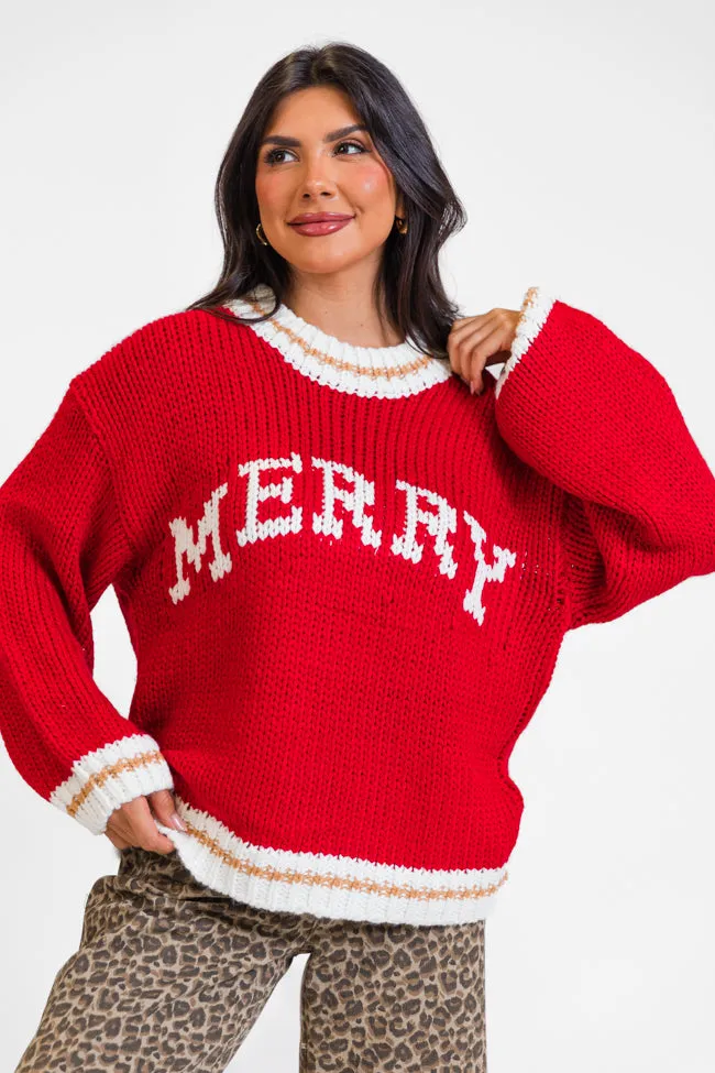 Merry and Bright Red Sweater sold by Pink Lily product image thumbnail 4