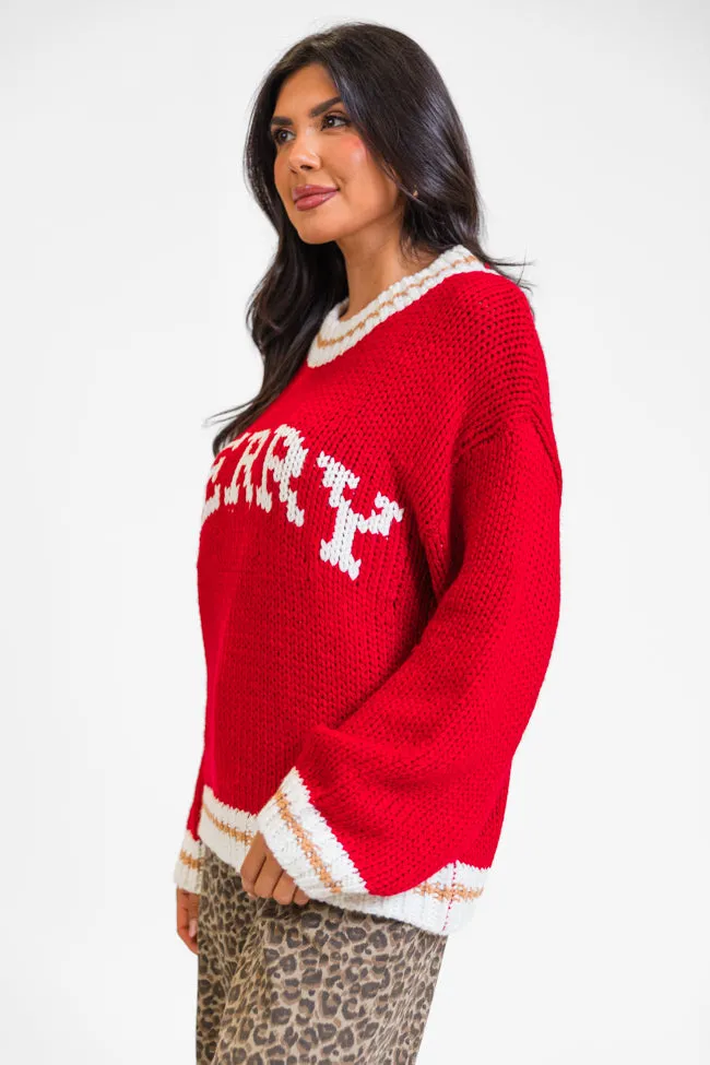 Merry and Bright Red Sweater sold by Pink Lily product image thumbnail 5