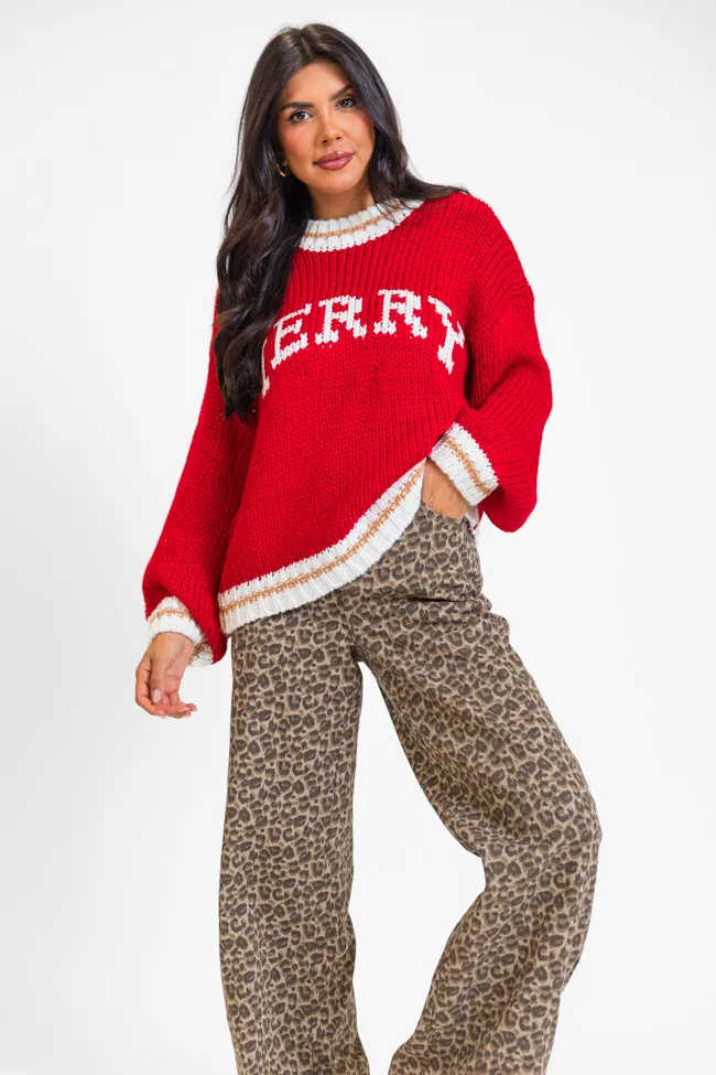 Merry and Bright Red Sweater sold by Pink Lily product image thumbnail 3
