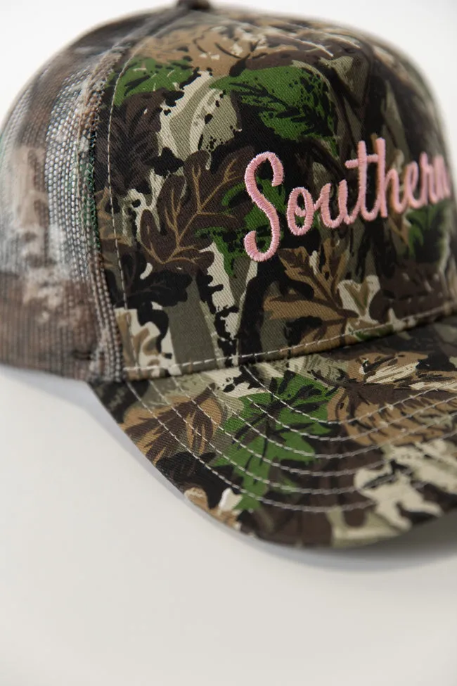 Southern Camo Trucker Hat sold by Pink Lily product image thumbnail 3