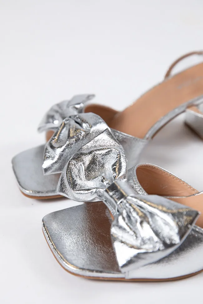 Drew Silver Bow Heel sold by Pink Lily product image thumbnail 3