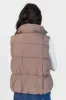 Won Me Over Mushroom Oversized Puffer Vest FINAL SALE sold by Pink Lily
