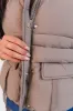 Won Me Over Mushroom Oversized Puffer Vest FINAL SALE sold by Pink Lily