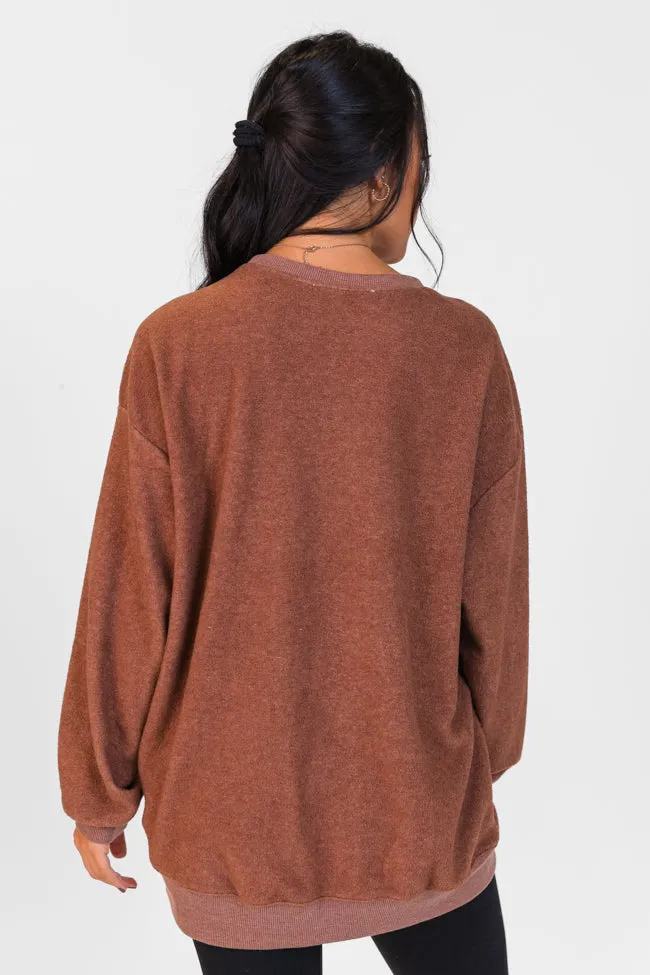 Peak To Peak Chestnut Brushed Pullover FINAL SALE sold by Pink Lily product image thumbnail 5