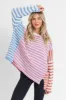 Kind Hearts Dusty Pink Multi Color Block Stripe Sweater sold by Pink Lily