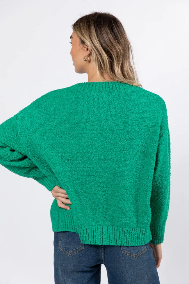 Holly Jolly Green Fuzzy Pom Sweater FINAL SALE sold by Pink Lily product image thumbnail 5