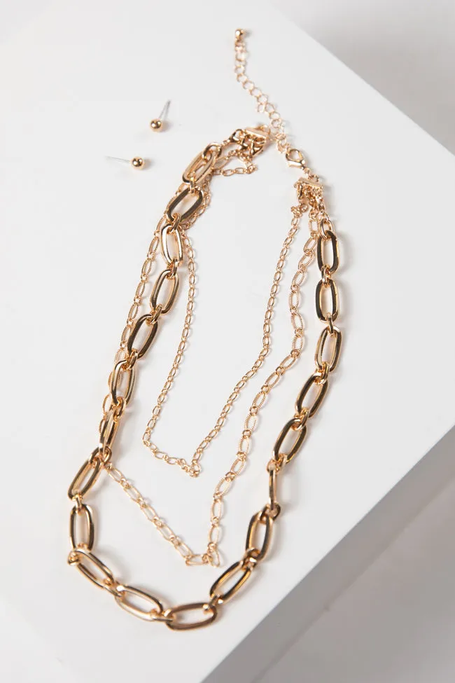 Paperclip Layering Necklace sold by Pink Lily