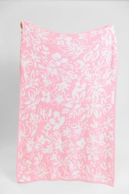 Make Me Believe In Kathy Floral Blanket sold by Pink Lily