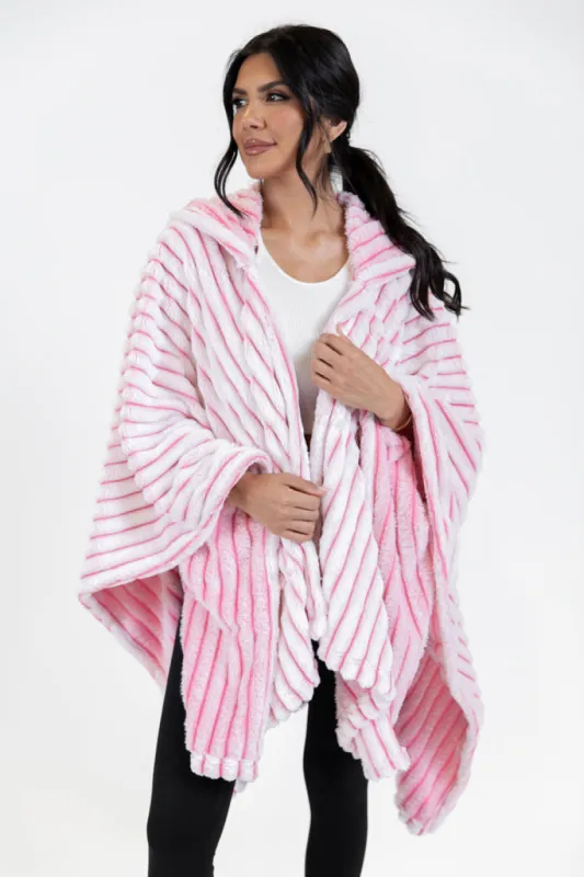Cover Me Up Pink Luxe Fur Sherpa Wrap DOORBUSTER sold by Pink Lily