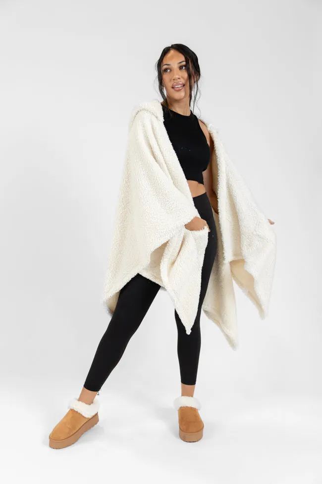 Cover Me Up Cream Lounge Wrap FINAL SALE sold by Pink Lily product image thumbnail 2