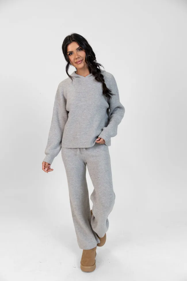 Cloud Chaser Grey Sweater Knit Pants sold by Pink Lily product image thumbnail 2