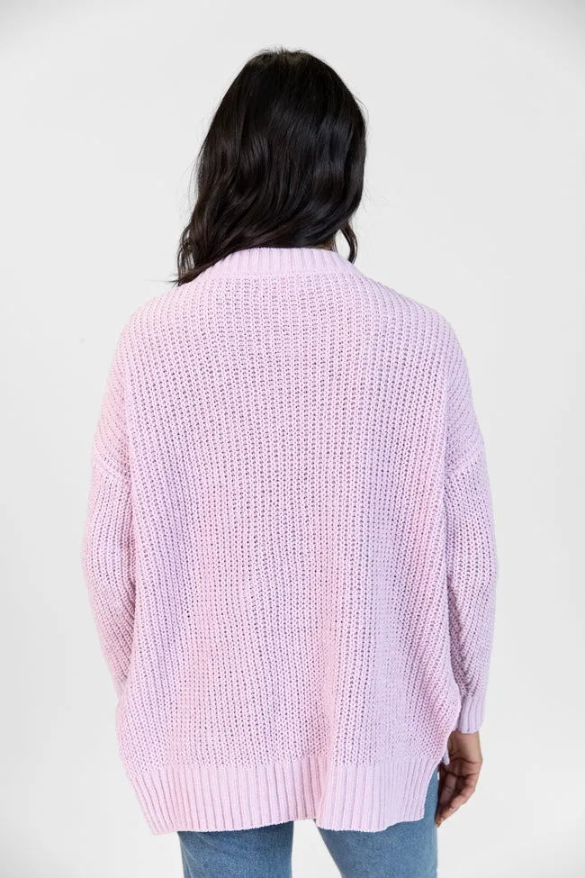 Everyday Feelings Lilac Chenille Waffle Knit Sweater FINAL SALE sold by Pink Lily product image thumbnail 5
