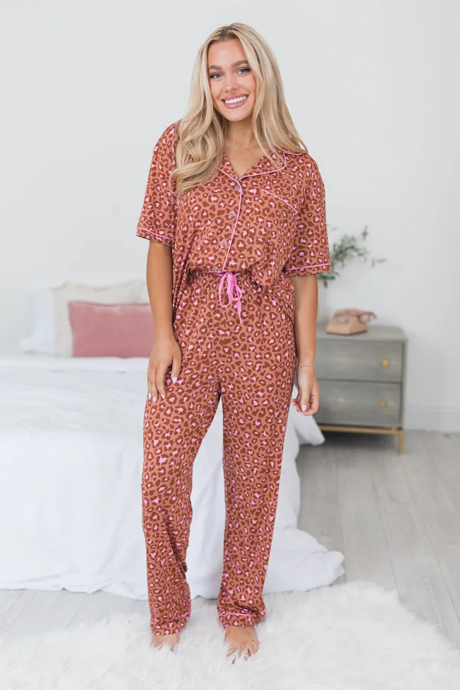 Under The Stars In Pink Catwalk Couture Bamboo Short Sleeve Pajama Top FINAL SALE sold by Pink Lily product image thumbnail 3