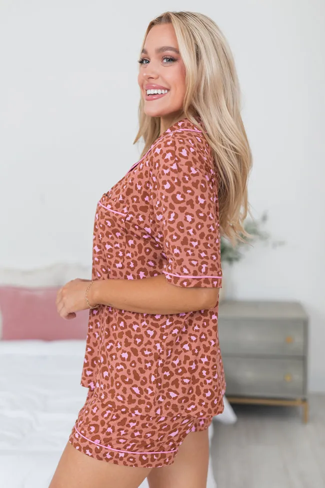 Under The Stars In Pink Catwalk Couture Bamboo Short Sleeve Pajama Top FINAL SALE sold by Pink Lily product image thumbnail 4