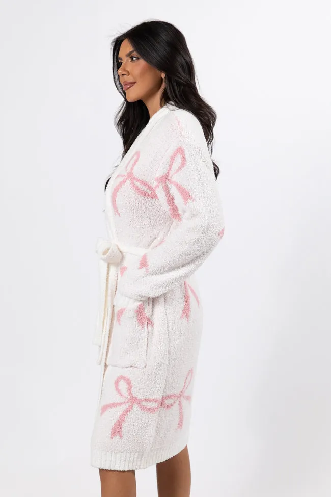 It Was All A Dream Pink Bow Robe DOORBUSTER sold by Pink Lily product image thumbnail 4