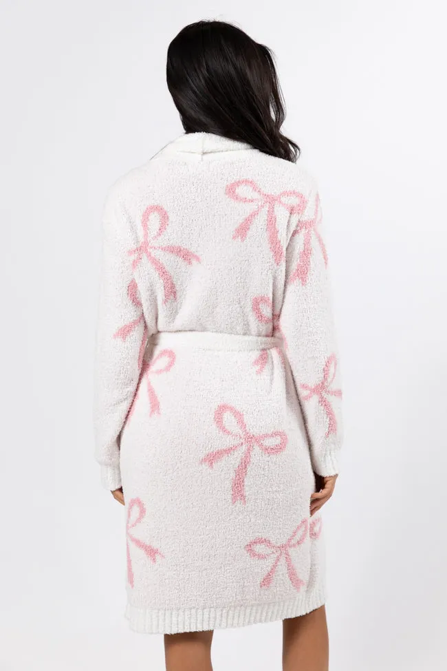 It Was All A Dream Pink Bow Robe DOORBUSTER sold by Pink Lily product image thumbnail 5