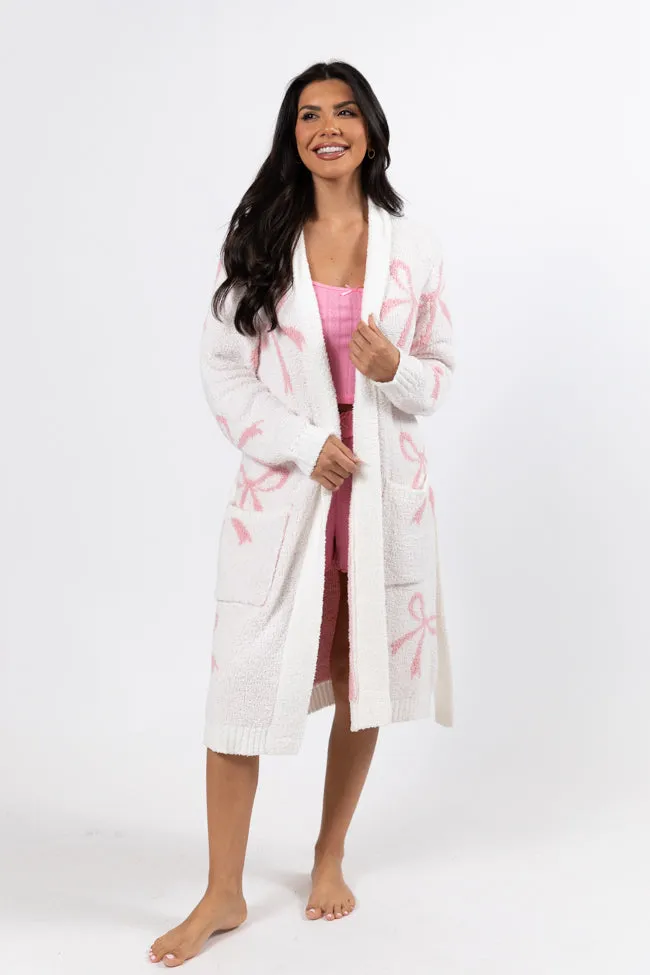 It Was All A Dream Pink Bow Robe DOORBUSTER sold by Pink Lily product image thumbnail 2