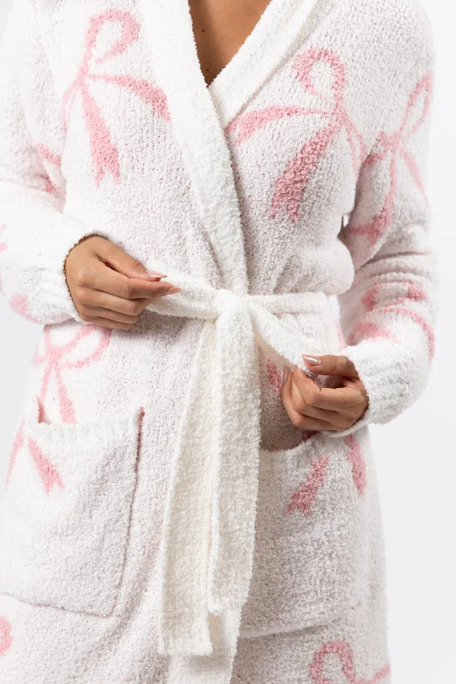 It Was All A Dream Pink Bow Robe DOORBUSTER sold by Pink Lily product image thumbnail 3